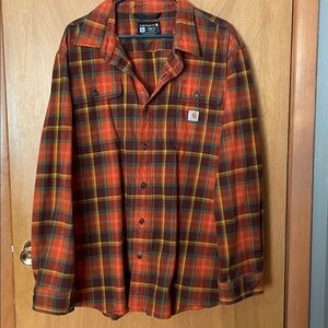 Carhartt Orange flannel XL